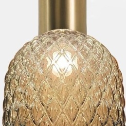 Designer Touch Decorative Grid Glass Pendant Light Modern Iron Simple Ceiling Light