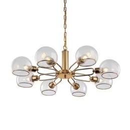 Designer Touch Decorative Glass Pendant Light Modern Minimalist Wrought Iron Ceiling Light