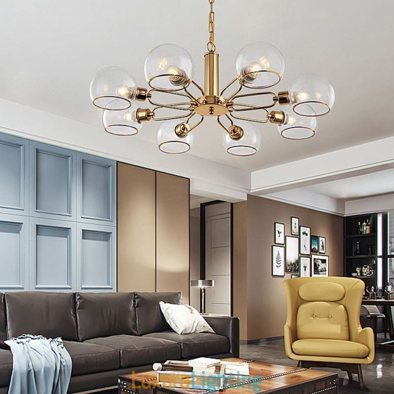 Designer Touch Decorative Glass Pendant Light Modern Minimalist Wrought Iron Ceiling Light