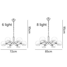 Designer Touch Decorative Glass Pendant Light Modern Minimalist Wrought Iron Ceiling Light