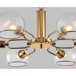 Designer Touch Decorative Glass Pendant Light Modern Minimalist Wrought Iron Ceiling Light