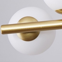 Designer Touch Decorative Pendant Light Modern Simple Magic Beans Molecular Wrought Iron Glass Ceiling Light