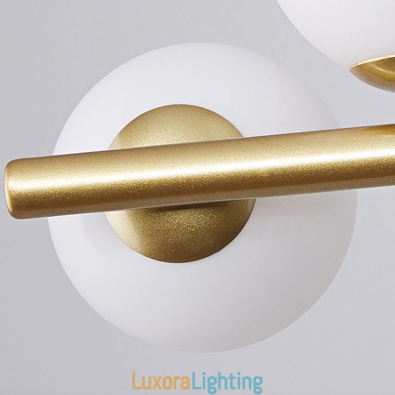 Designer Touch Decorative Pendant Light Modern Simple Magic Beans Molecular Wrought Iron Glass Ceiling Light