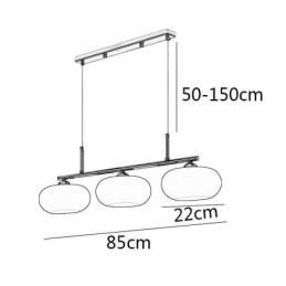 Designer Touch Decorative Nordic Glass Pendant Light Creative Wrought Iron Ceiling Light