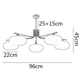 Designer Touch Decorative Nordic Glass Pendant Light Creative Wrought Iron Ceiling Light