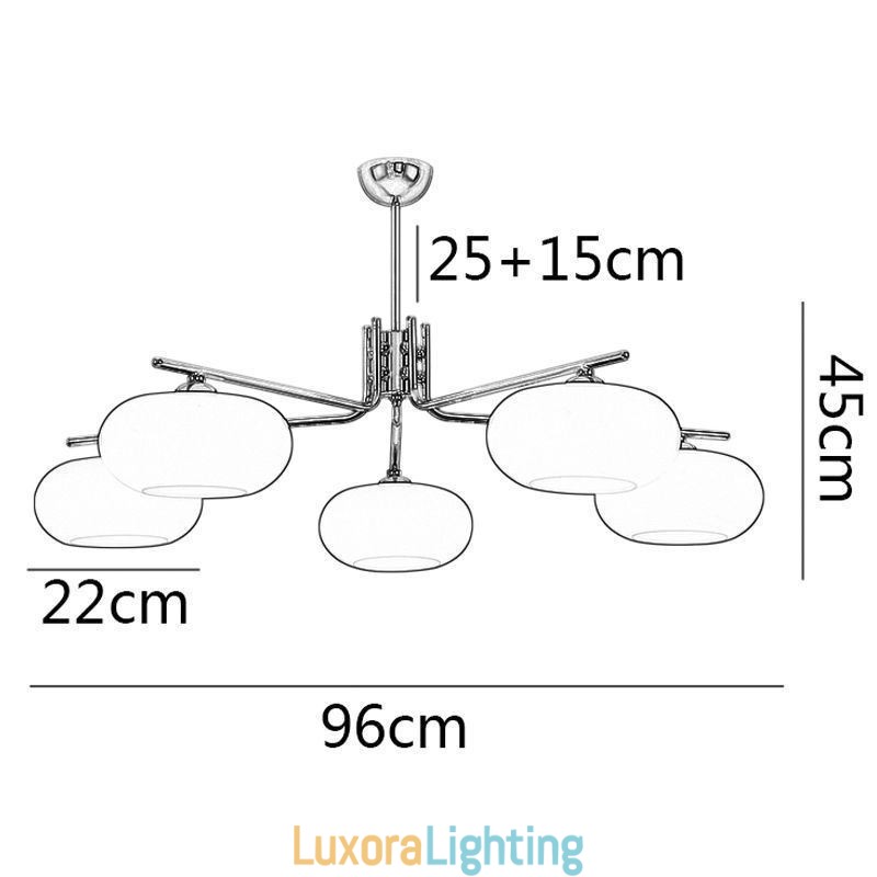 Designer Touch Decorative Nordic Glass Pendant Light Creative Wrought Iron Ceiling Light