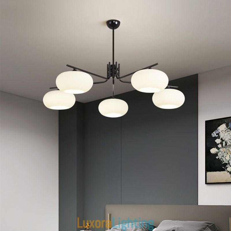 Designer Touch Decorative Nordic Glass Pendant Light Creative Wrought Iron Ceiling Light