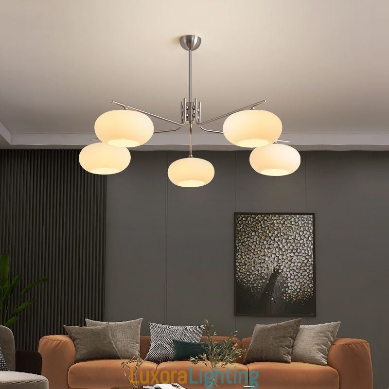 Designer Touch Decorative Nordic Glass Pendant Light Creative Wrought Iron Ceiling Light