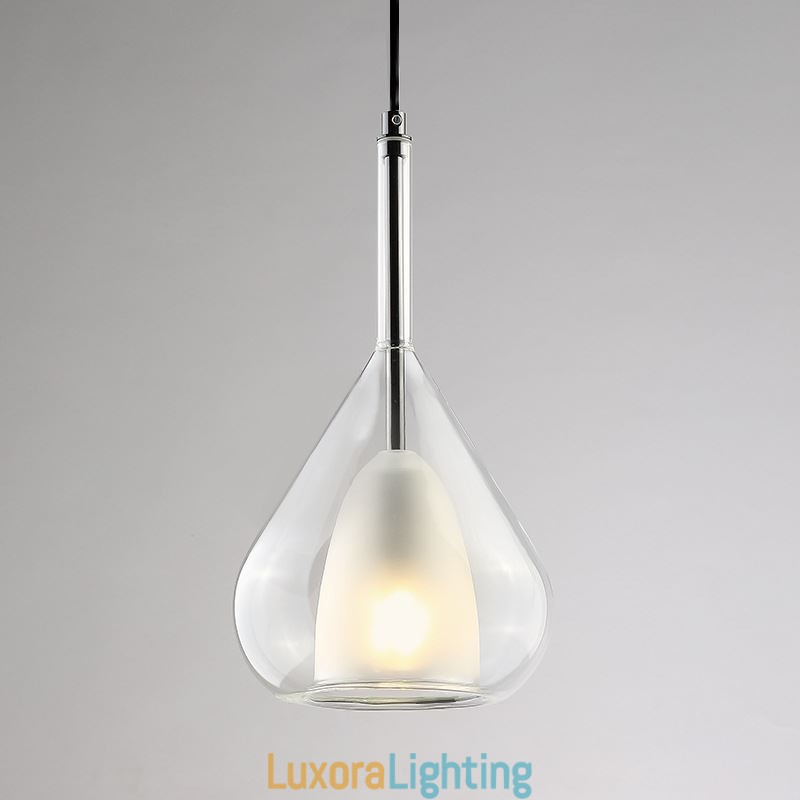 Designer Touch Decorative Pendant Light Modern Minimalist Double Glass Ceiling Lights