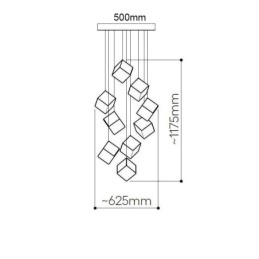 Designer Touch Decorative Creative Glass Pendant Light Pavilion Ceiling Lights