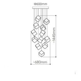 Designer Touch Decorative Creative Glass Pendant Light Pavilion Ceiling Lights