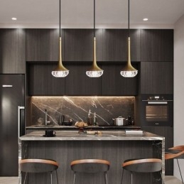 Designer Touch Decorative Modern Glass Pendant Light Wrought Iron Glass Ceiling Light