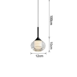 Designer Touch Decorative Simple Glass Pendant Light Black Ceiling Lights