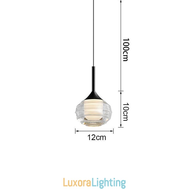 Designer Touch Decorative Simple Glass Pendant Light Black Ceiling Lights