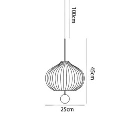 Designer Touch Decorative Modern White Glass Pendant Light Ball Shape Minimalist Ceiling Light