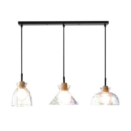 Designer Touch Decorative Modern Simple Pendant Light Water Permeable Glass 3 Ceiling Light Bedside Lamp