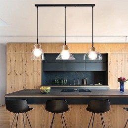 Designer Touch Decorative Modern Simple Pendant Light Water Permeable Glass 3 Ceiling Light Bedside Lamp