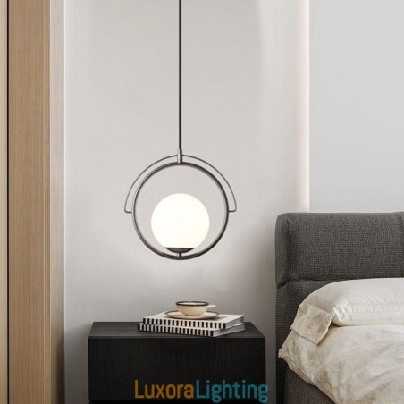 Designer Touch Decorative Glass Ball Pendant Light Decor Home Hanging Lamp