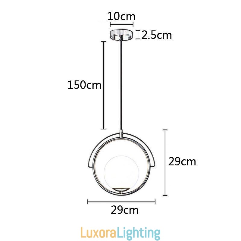 Designer Touch Decorative Glass Ball Pendant Light Decor Home Hanging Lamp