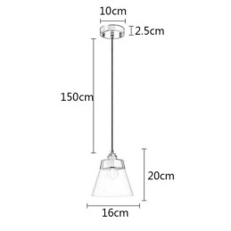 Designer Touch Decorative Modern Glass Pendant Light Single Hanging Pendant Lighting With Clear Glass Shade