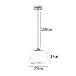 Designer Touch Decorative Modern Glass Pendant Light Pumpkin Design Pendant Lamp
