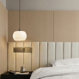 Designer Touch Decorative Modern Glass Pendant Light Pumpkin Design Pendant Lamp