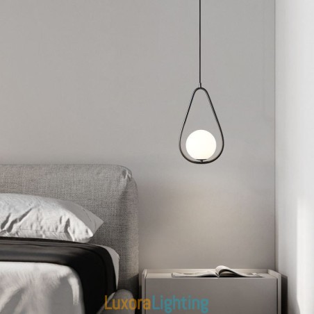 Designer Touch Decorative Modern Globe Pendant Light Glass Water Drop Pendant Lamp