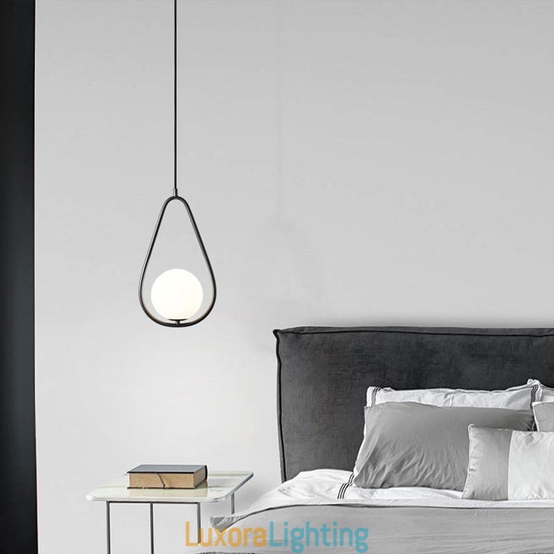 Designer Touch Decorative Modern Globe Pendant Light Glass Water Drop Pendant Lamp