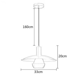 Designer Touch Decorative Brushed Gold Pendant Light Single Head Hanging Lamp