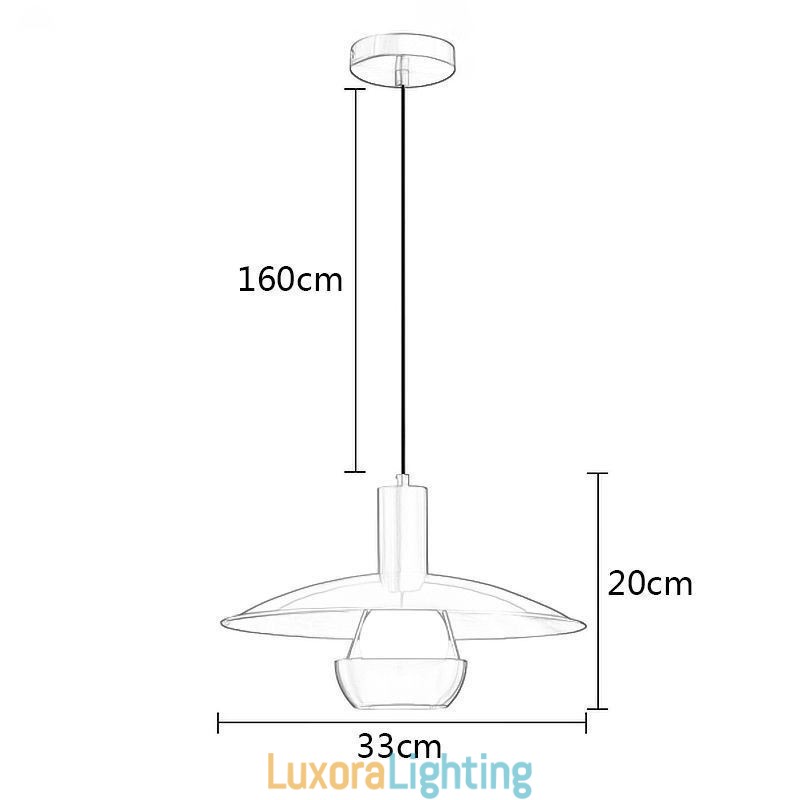 Designer Touch Decorative Brushed Gold Pendant Light Single Head Hanging Lamp