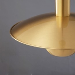 Designer Touch Decorative Brushed Gold Pendant Light Single Head Hanging Lamp