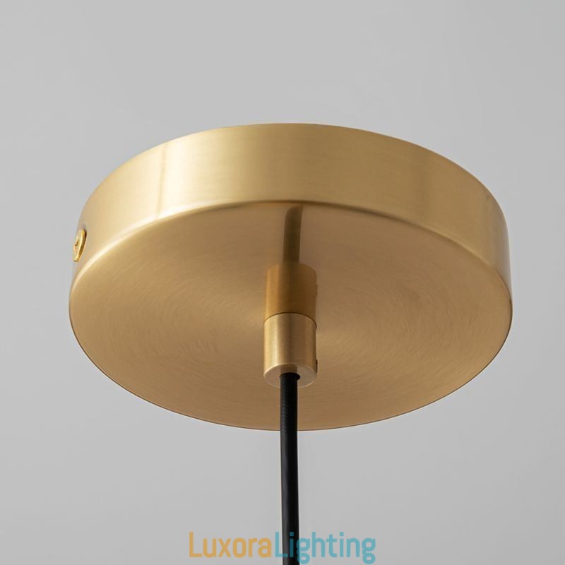 Designer Touch Decorative Brushed Gold Pendant Light Single Head Hanging Lamp