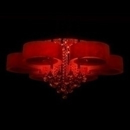 Designer Touch Decorative Remote Control Flush Mount Crystal Included Modern Contemporary