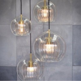 Designer Touch Decorative Modern Glass Pendant Light Single Head Hanging Lamp