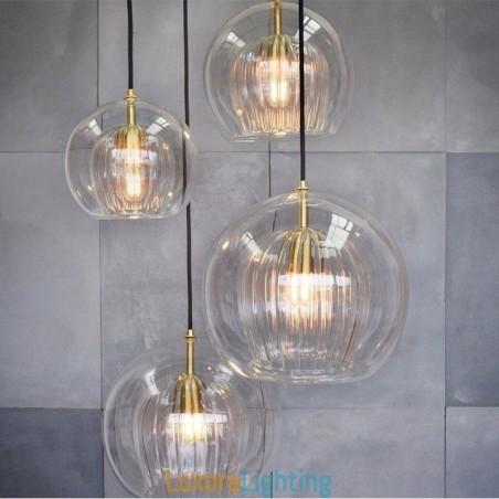 Designer Touch Decorative Modern Glass Pendant Light Single Head Hanging Lamp
