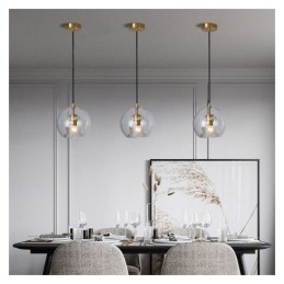 Designer Touch Decorative Modern Glass Pendant Light Single Head Hanging Lamp