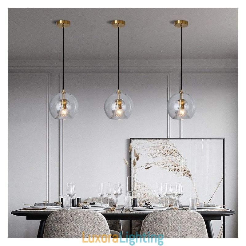 Designer Touch Decorative Modern Glass Pendant Light Single Head Hanging Lamp
