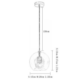 Designer Touch Decorative Modern Glass Pendant Light Single Head Hanging Lamp