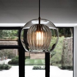 Designer Touch Decorative Modern Glass Pendant Light Single Head Hanging Lamp