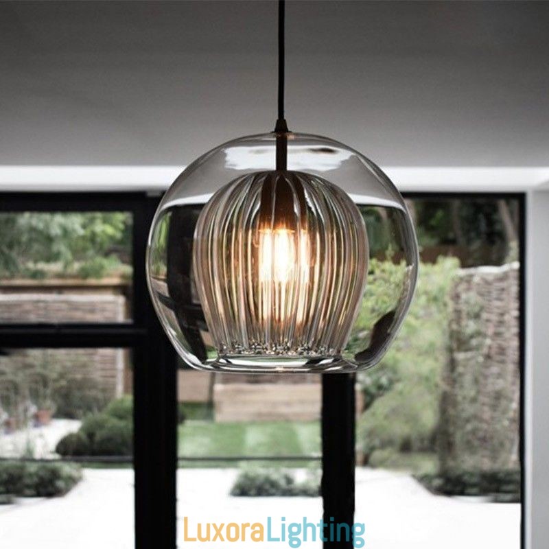 Designer Touch Decorative Modern Glass Pendant Light Single Head Hanging Lamp