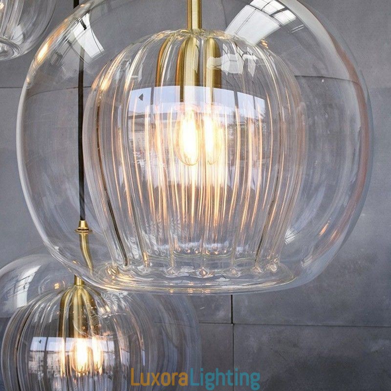 Designer Touch Decorative Modern Glass Pendant Light Single Head Hanging Lamp