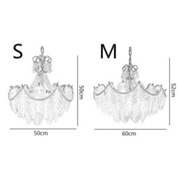 Designer Touch Decorative European Glass Pendant Light Post Modern Leaf Hanging Light