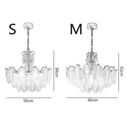 Designer Touch Decorative Elegant Glass Pendant Light Leaf Hanging Light