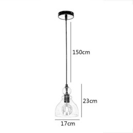 Designer Touch Decorative Modern Iron Pendant Light Gourd Glass Hanging Light