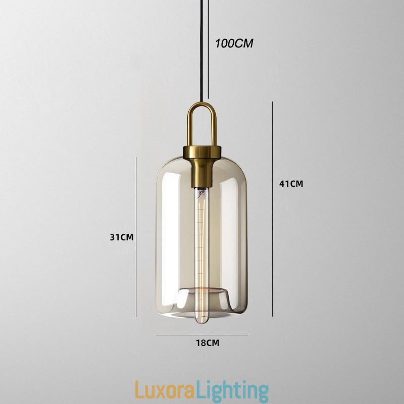 Designer Touch Decorative 3 Light Pendant Light With Glass Shade Island