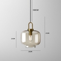 Designer Touch Decorative 3 Light Pendant Light With Glass Shade Island