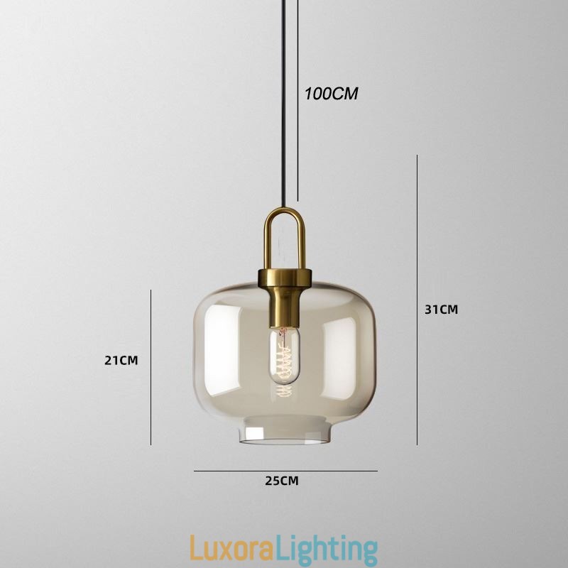Designer Touch Decorative 3 Light Pendant Light With Glass Shade Island
