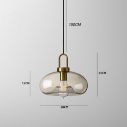 Designer Touch Decorative 3 Light Pendant Light With Glass Shade Island