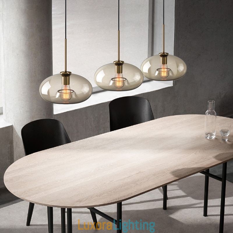 Designer Touch Decorative 3 Light Glass Pendant Light Classic Cluster Hanging Lighting Fixture Caf茅