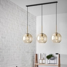 Designer Touch Decorative 3 Light Glass Pendant Light Classic Cluster Hanging Lighting Fixture Caf茅